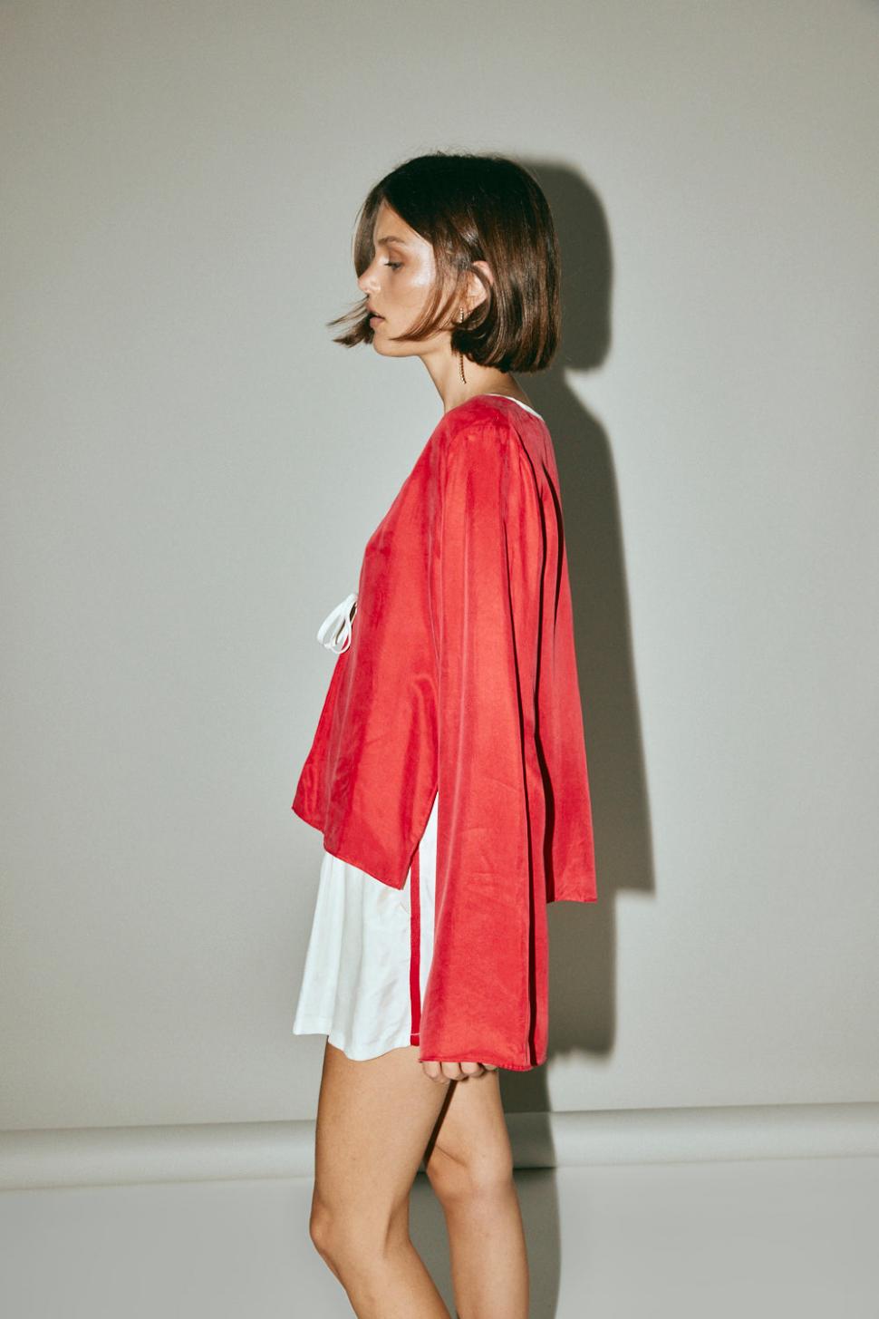 VRG GRL Sets | Women Moonscapes Top Chilli