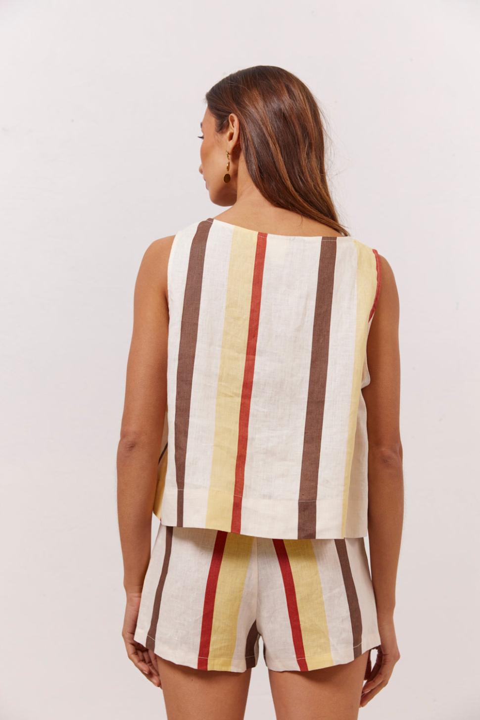 VRG GRL Sets | Women Nessa Linen Smock Top Ace