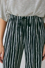 VRG GRL Sets | Women Rieti Pants Black Stripe