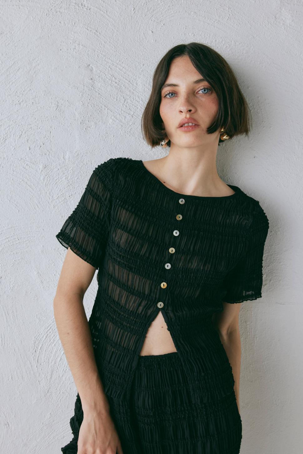 VRG GRL Sets | Women Sofia Top Black