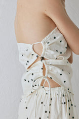 VRG GRL Sets | Women Sunrays Linen Top Dot