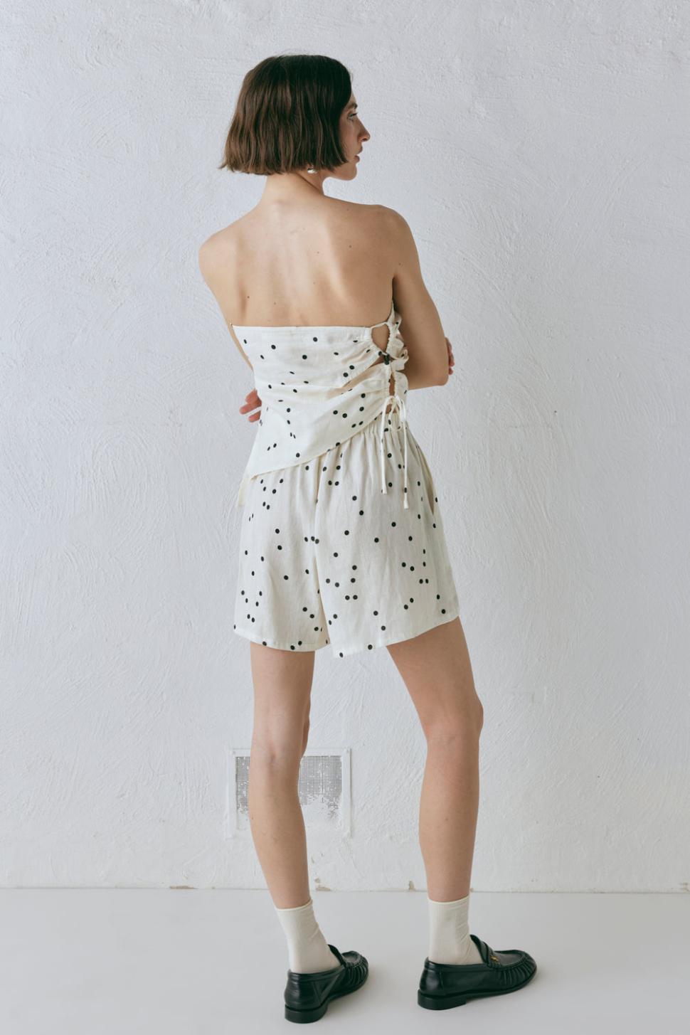 VRG GRL Sets | Women Sunrays Linen Top Dot