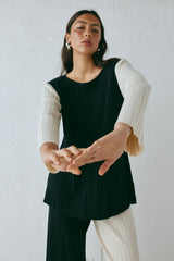 VRG GRL Sets | Women Suri Knit Top Splice