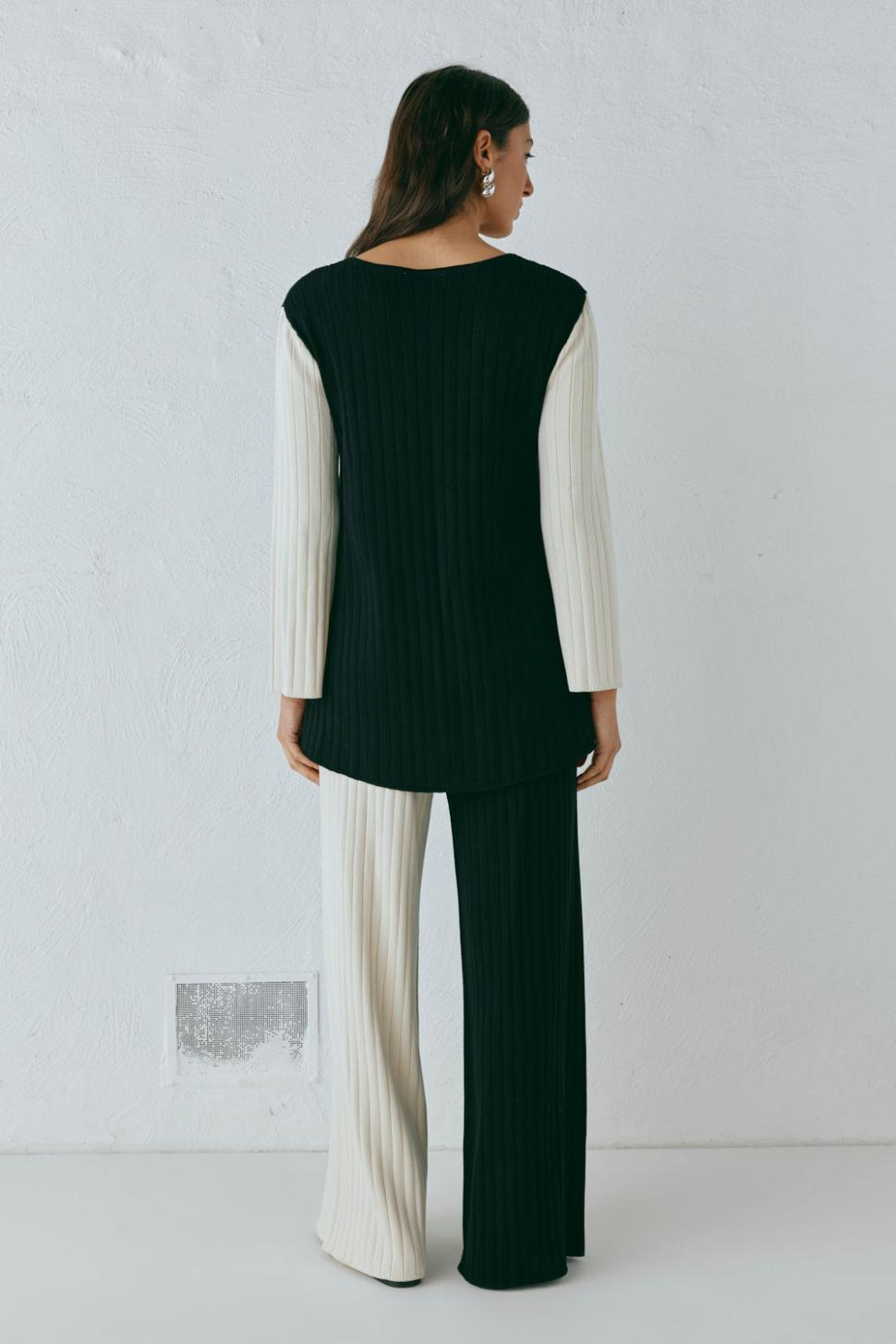 VRG GRL Sets | Women Suri Knit Top Splice