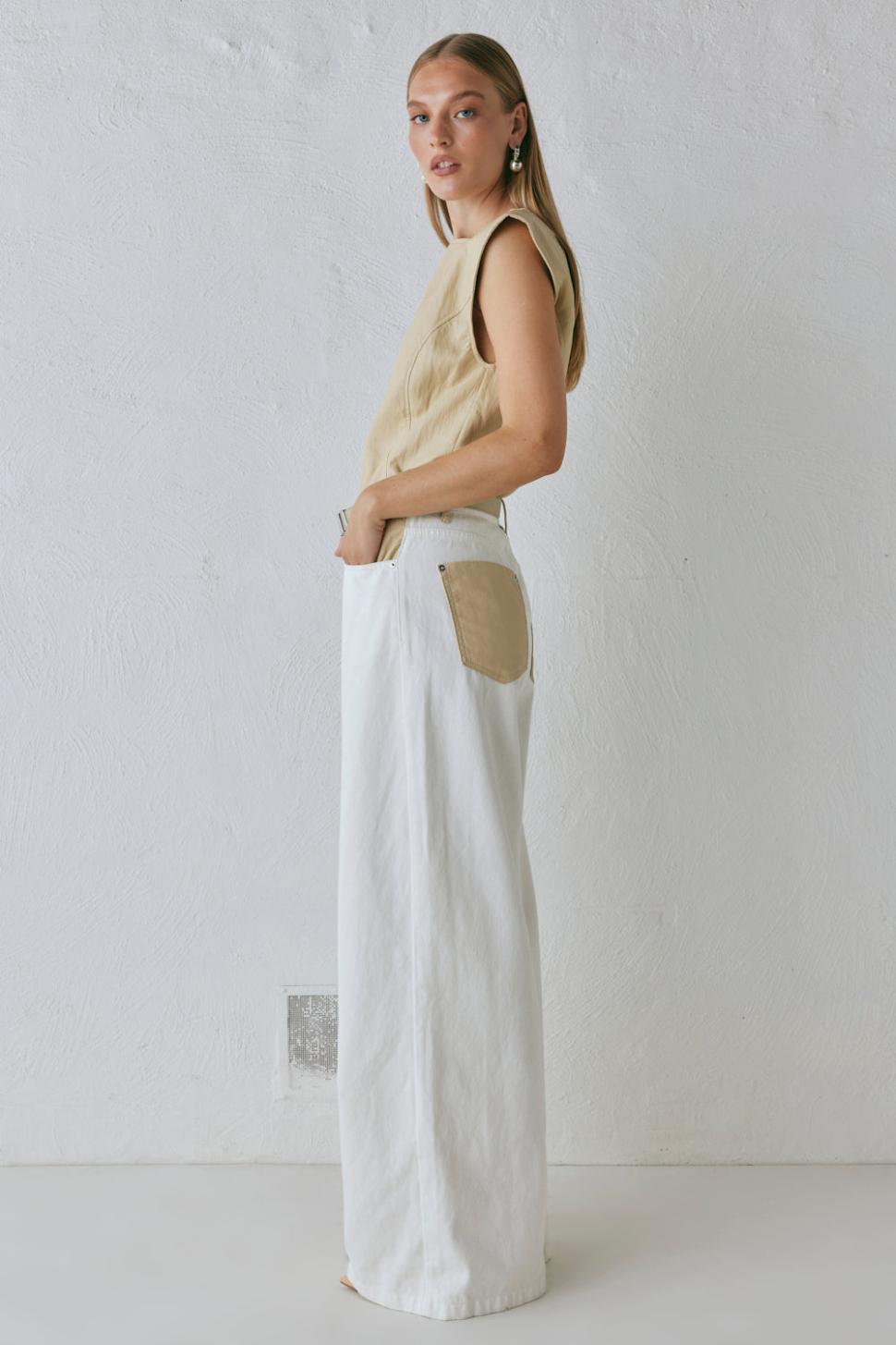 VRG GRL Sets | Women Sutton Denim Jeans White