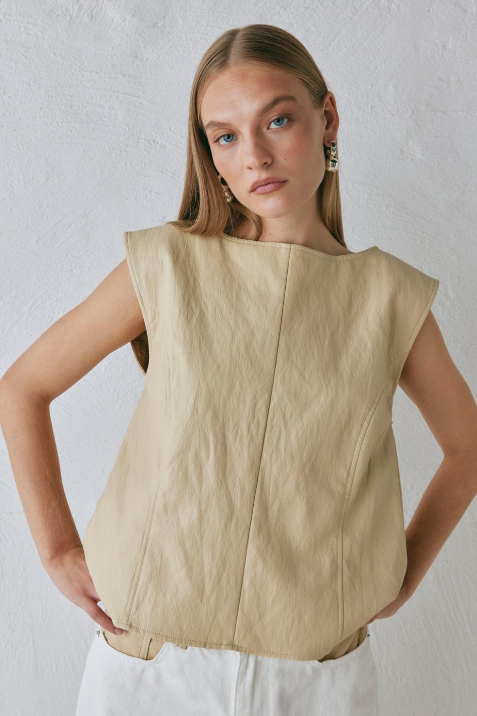 VRG GRL Sets | Women Sutton Vest Butter