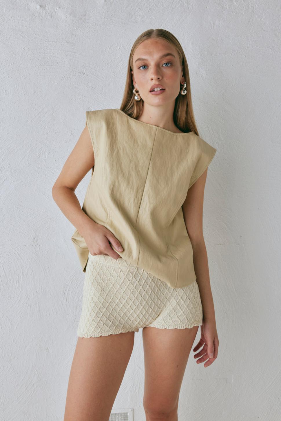 VRG GRL Sets | Women Sutton Vest Butter