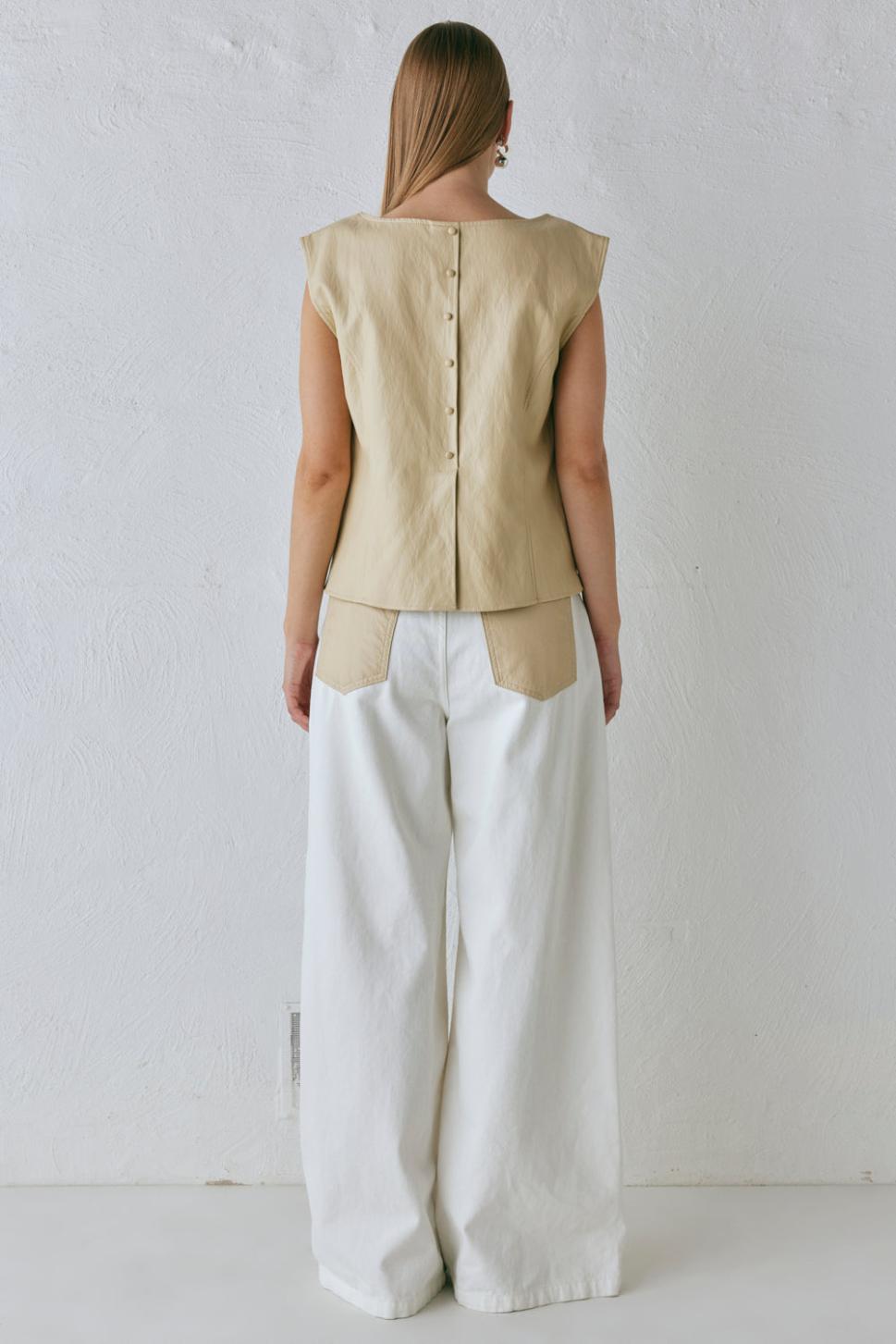 VRG GRL Sets | Women Sutton Vest Butter