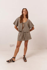 VRG GRL Sets | Women The Sea &amp; I Smock Top Black