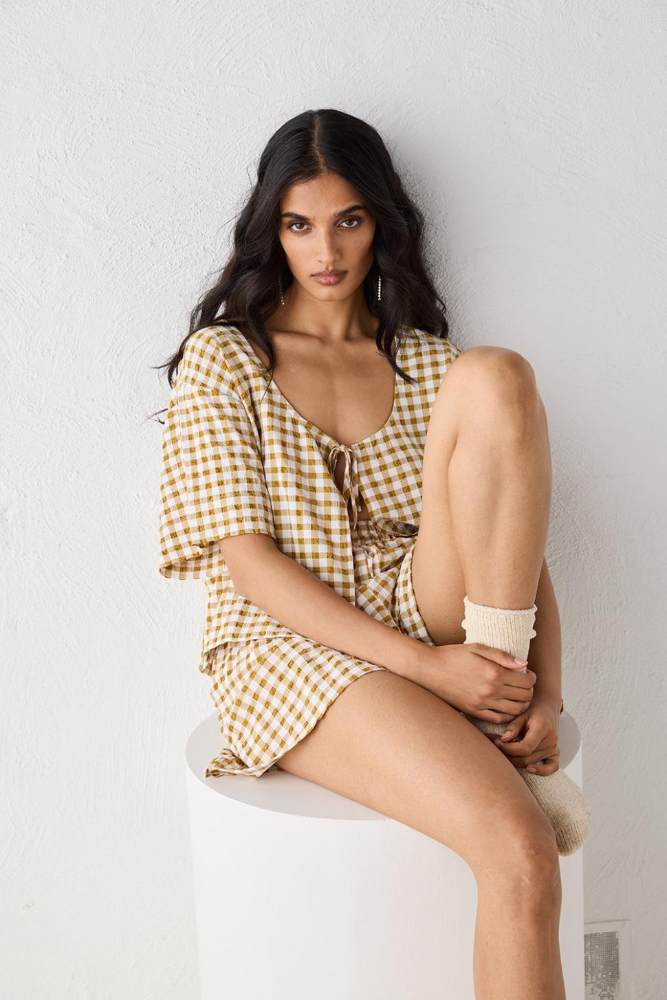 VRG GRL Sets | Women The Sea &amp; I Smock Top Honey