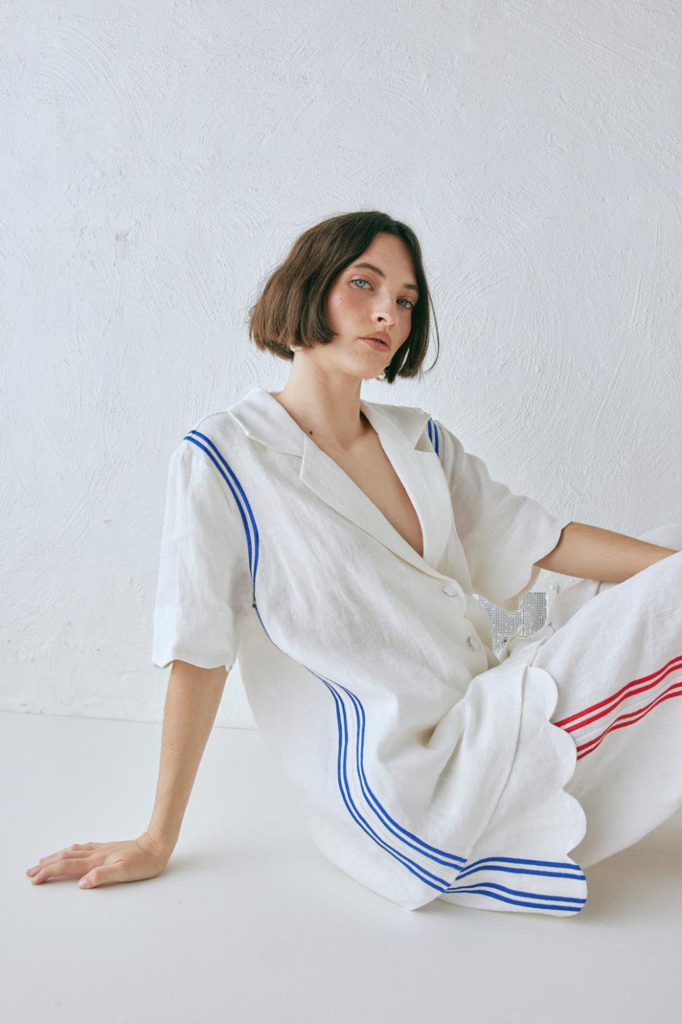 VRG GRL Shirts | Women Gigi Linen Shirt Vienna