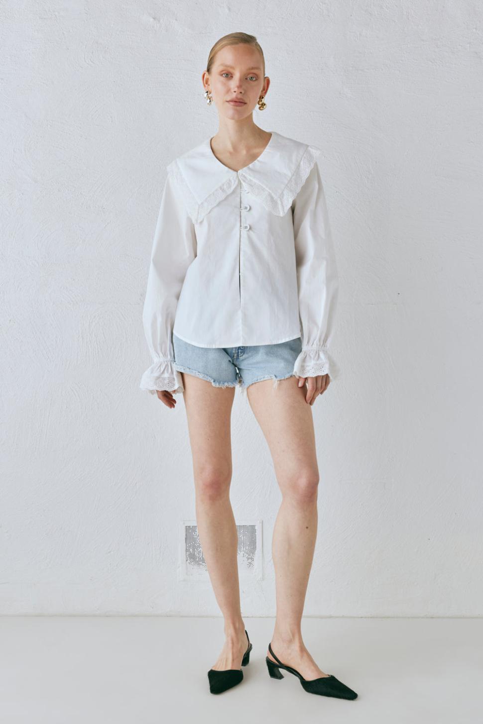 VRG GRL Shirts | Women Mae Blouse White