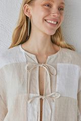 VRG GRL Shirts | Women Naomi Linen Smock Top Natural