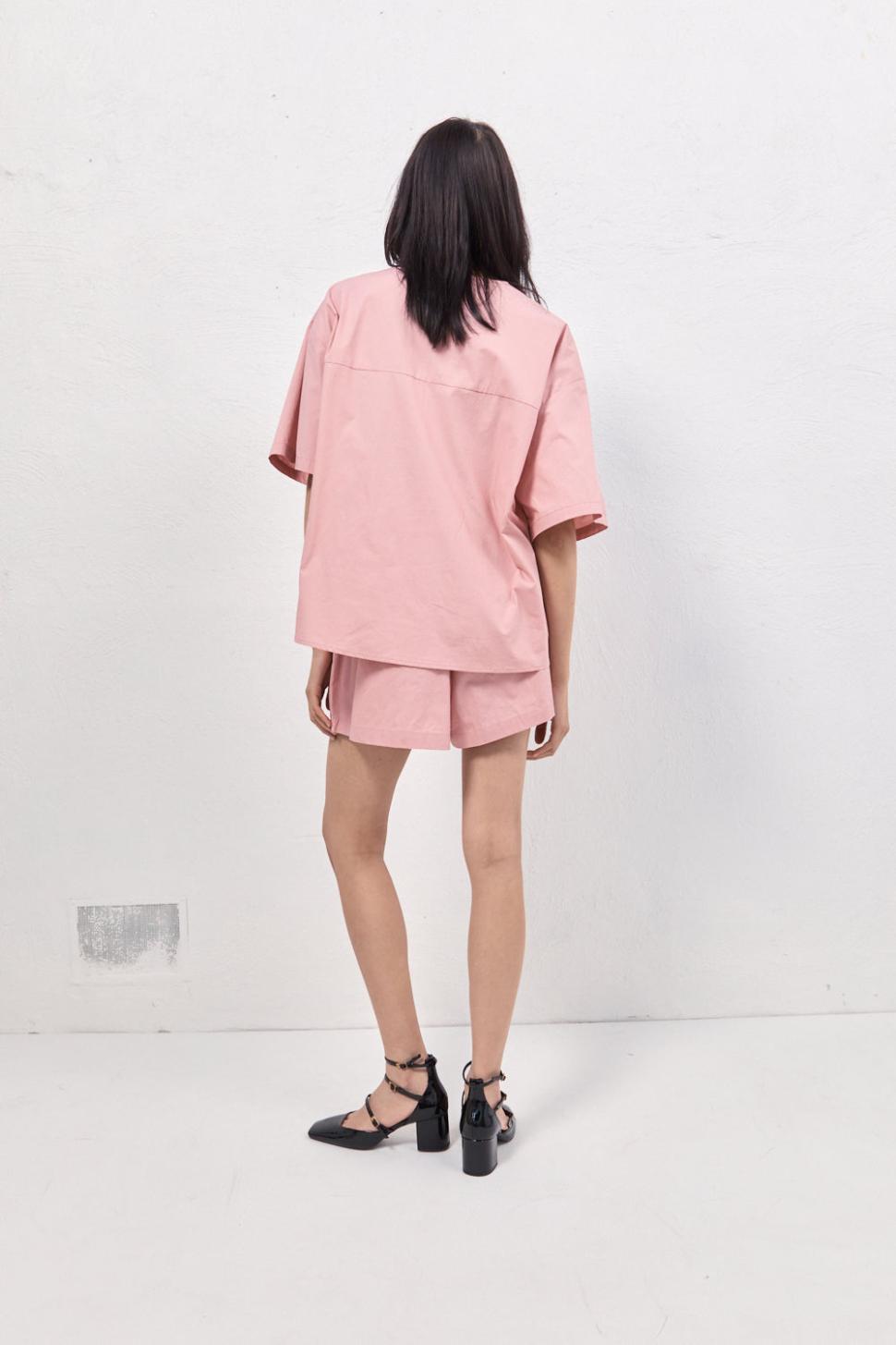 VRG GRL Shirts | Women Naomi Smock Top Rose