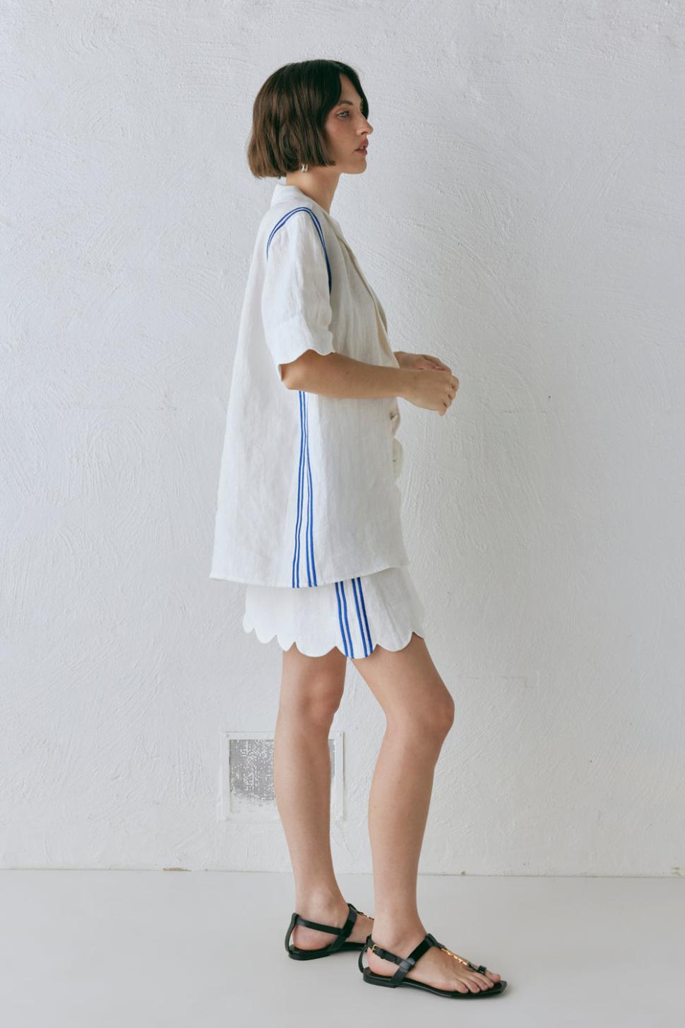 VRG GRL Short Sleeve | Women Gigi Linen Shirt Vienna