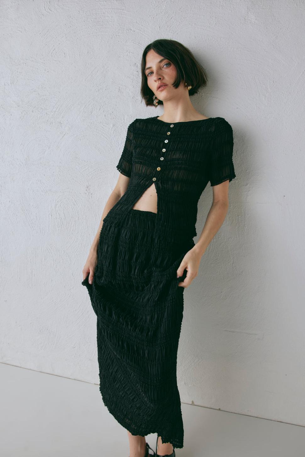 VRG GRL Short Sleeve | Women Sofia Top Black