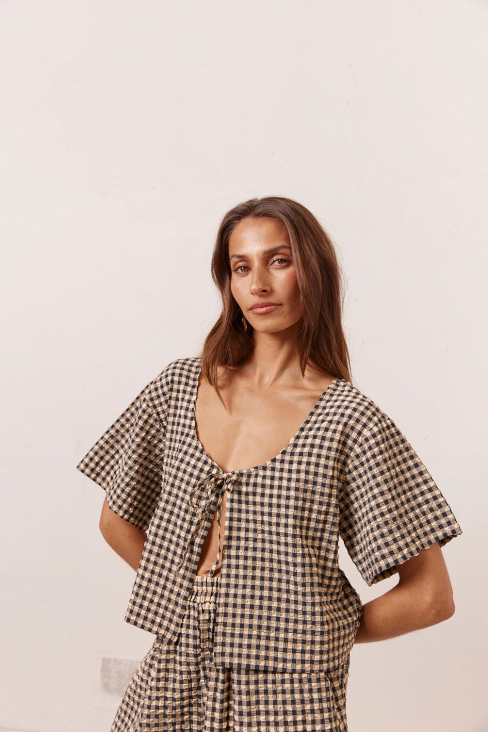 VRG GRL Short Sleeve | Women The Sea &amp; I Smock Top Black