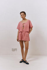 VRG GRL Short Sleeve | Women The Sea &amp; I Smock Top Red