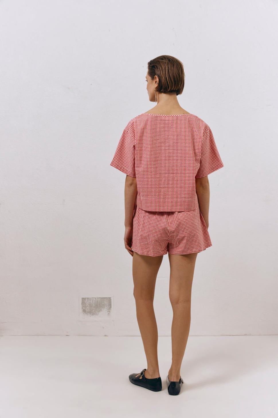 VRG GRL Short Sleeve | Women The Sea &amp; I Smock Top Red