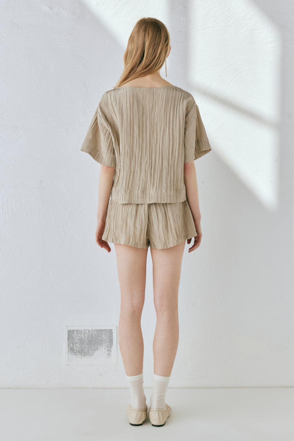 VRG GRL Short Sleeve | Women The Sea &amp; I Smock Top Taupe