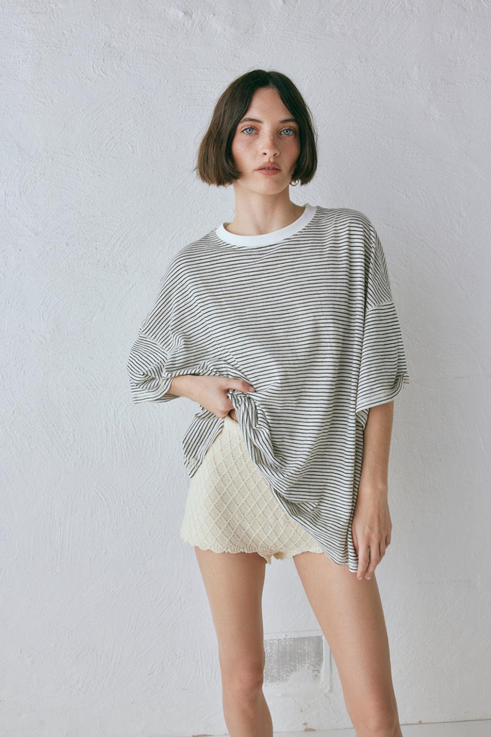 VRG GRL Short Sleeve | Women Willow Tee Stripe