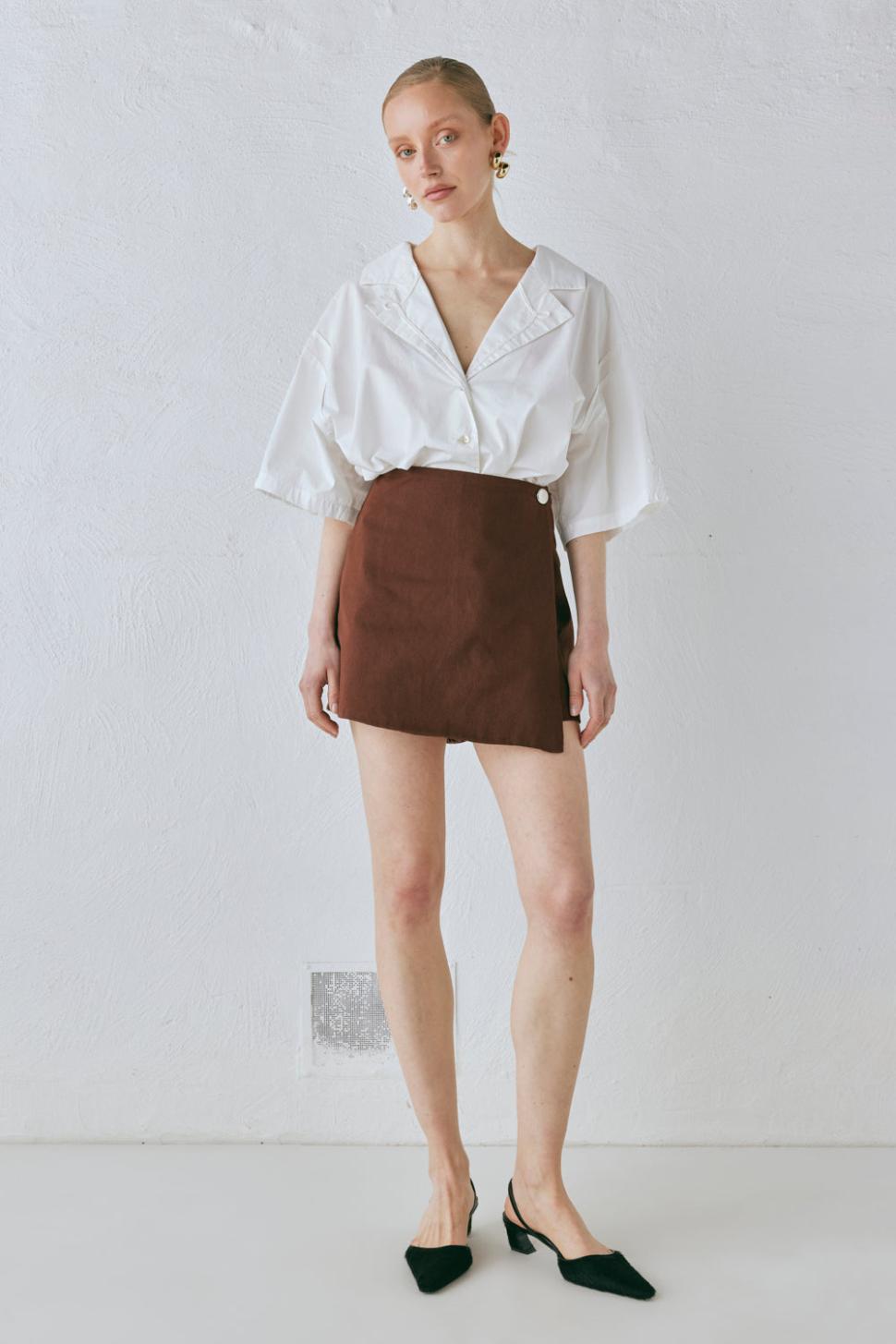 VRG GRL Shorts | Women Cove Skort Chocolate