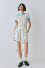 VRG GRL Shorts | Women Eliza Linen Shorts Dot