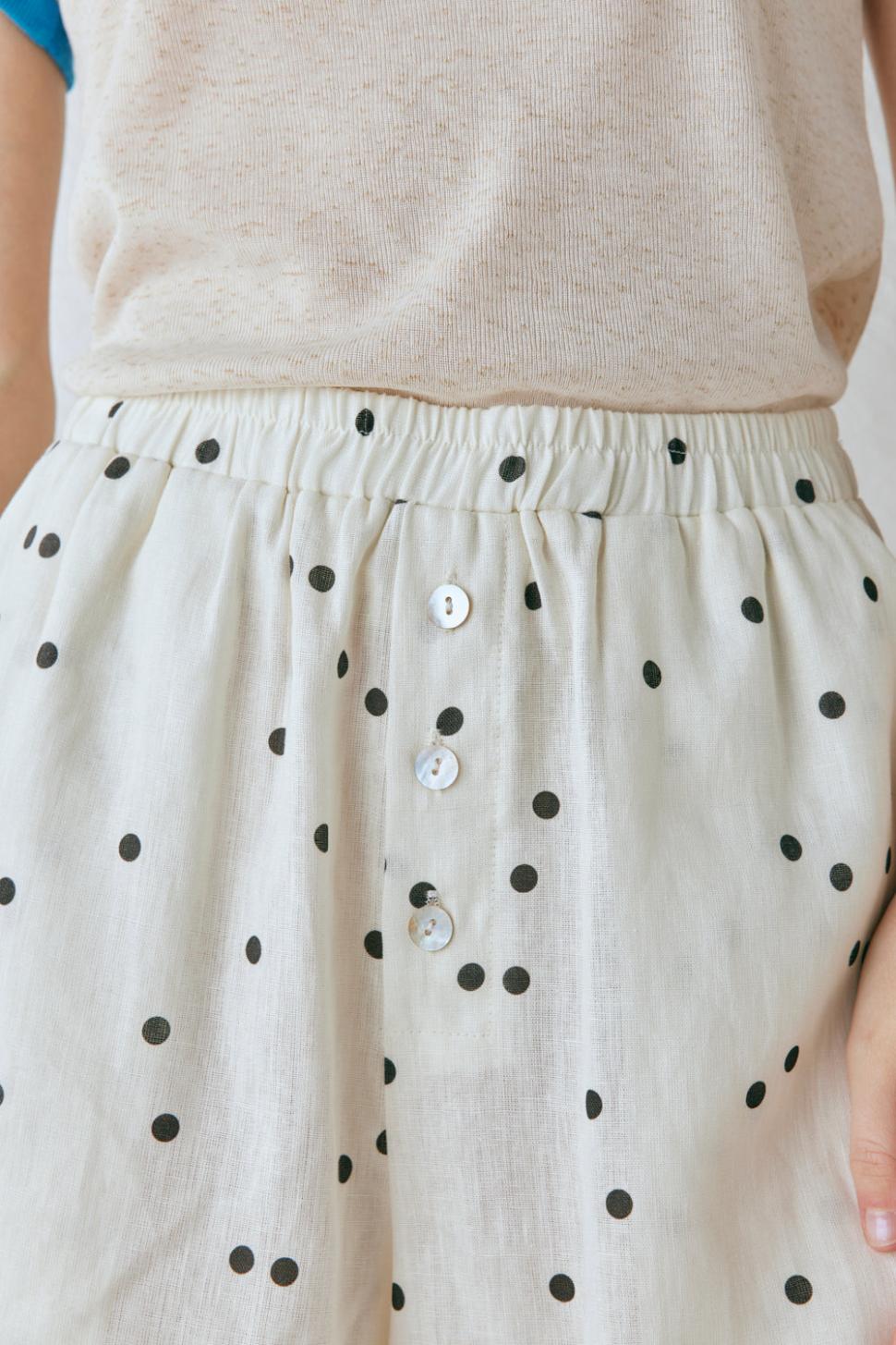VRG GRL Shorts | Women Eliza Linen Shorts Dot