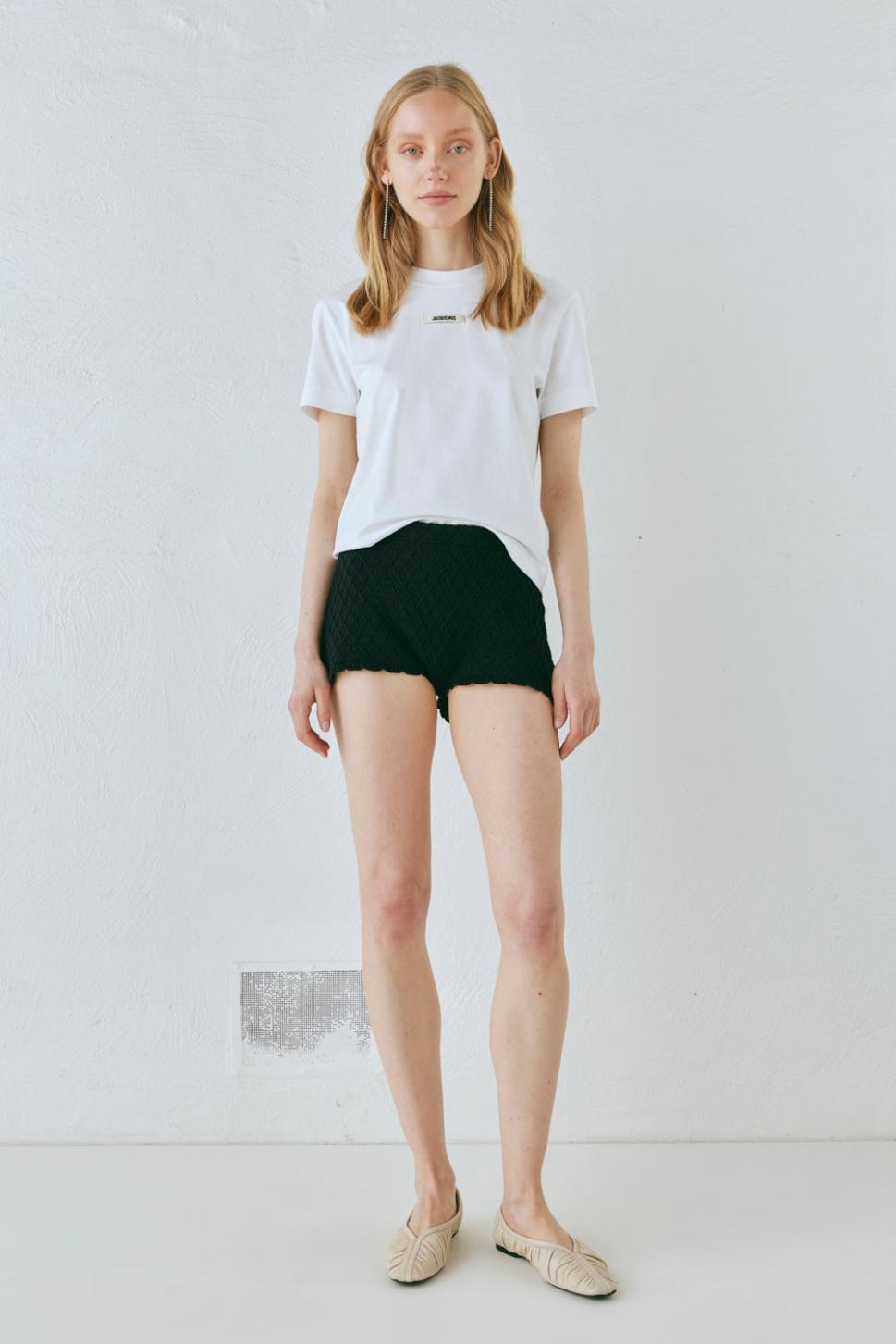 VRG GRL Shorts | Women Inner Glow Knit Shorts Black