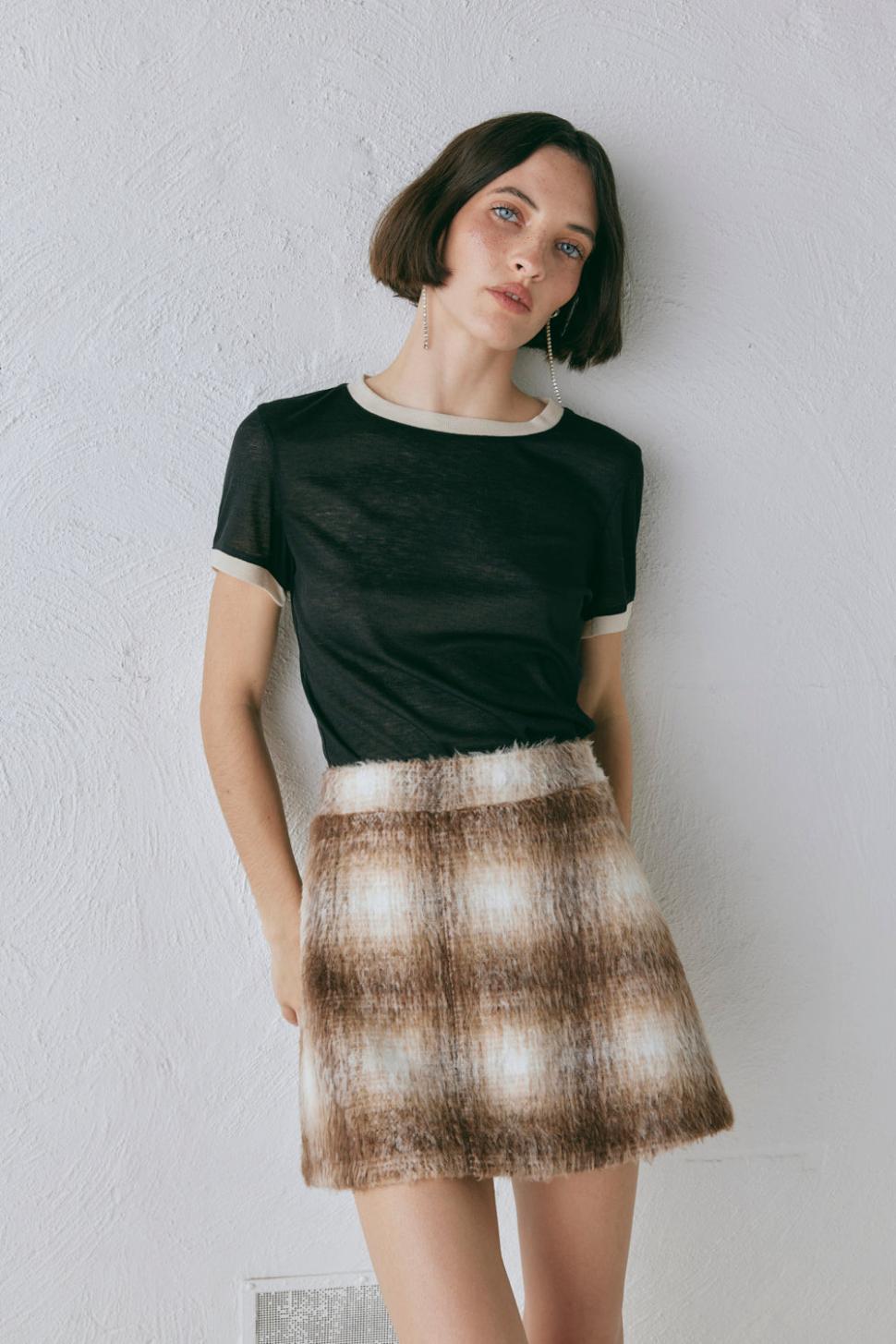 VRG GRL Skirts | Women Alexa Mini Skirt Plaid