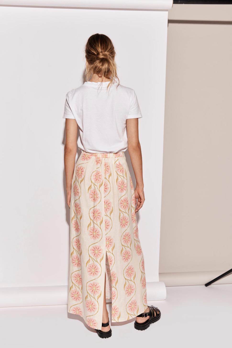 VRG GRL Skirts | Women Ari Linen Maxi Skirt Bloom