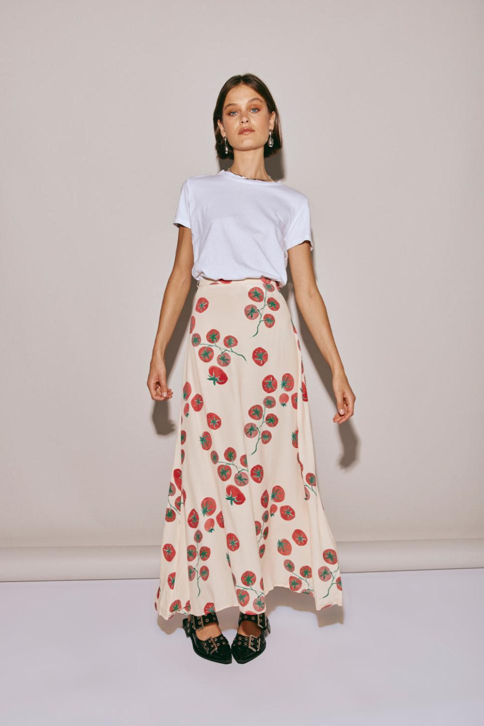 VRG GRL Skirts | Women Brie Midi Skirt Roma