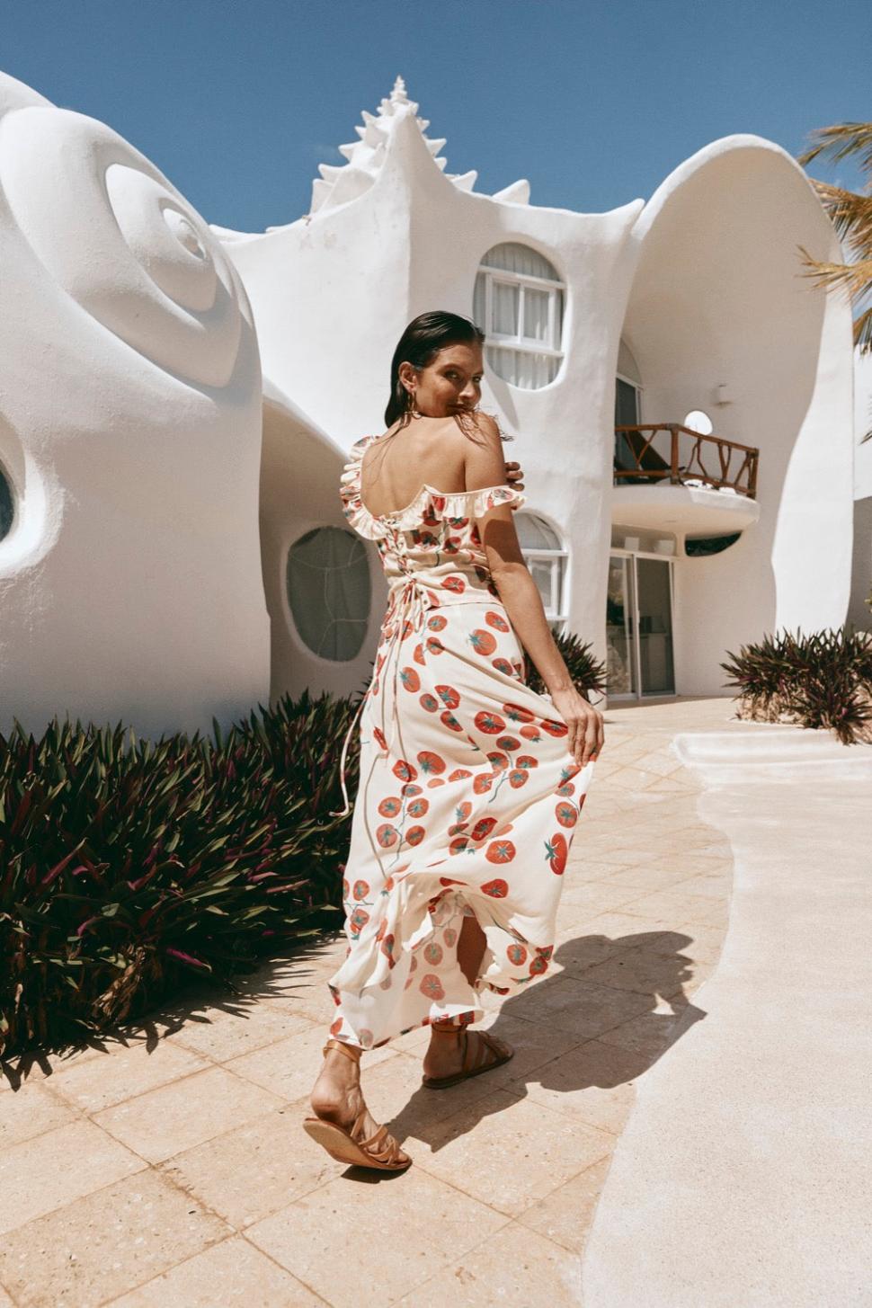 VRG GRL Skirts | Women Brie Midi Skirt Roma