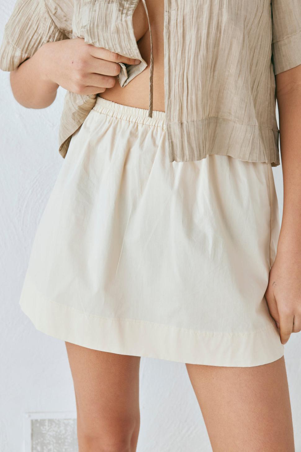 VRG GRL Skirts | Women Elka Mini Skirt Cream