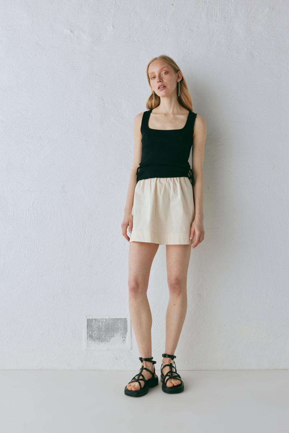VRG GRL Skirts | Women Elka Mini Skirt Cream