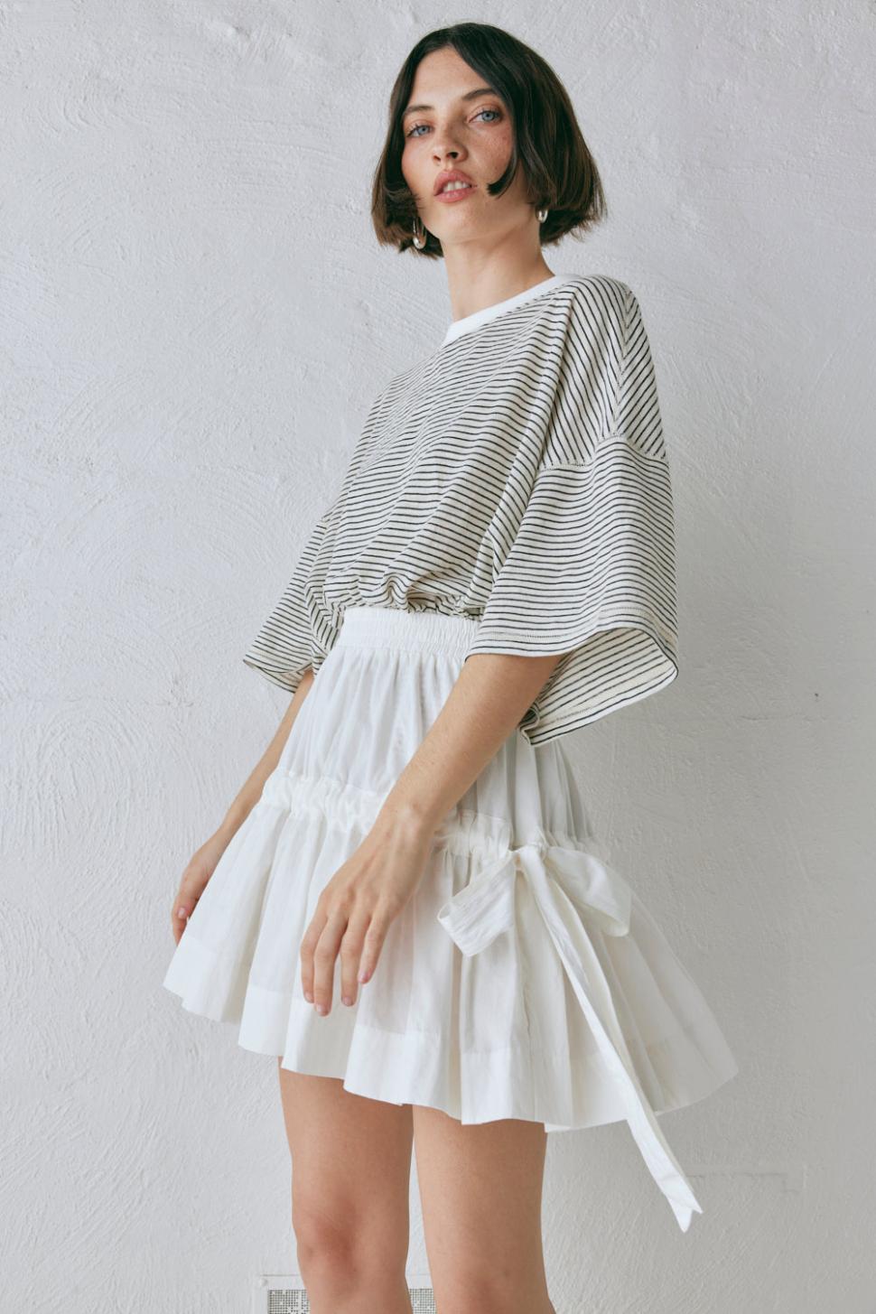 VRG GRL Skirts | Women Lily Mini Skirt White