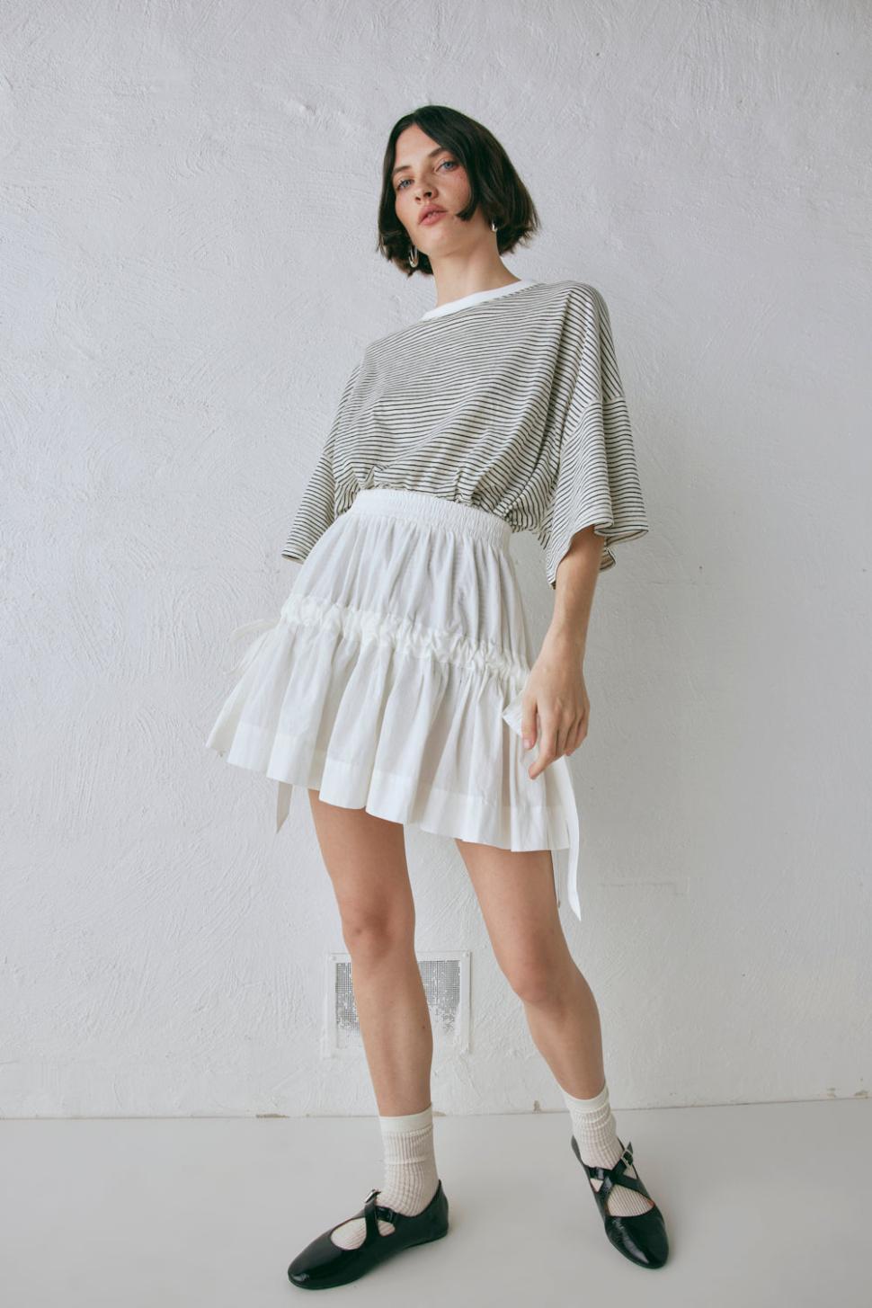 VRG GRL Skirts | Women Lily Mini Skirt White