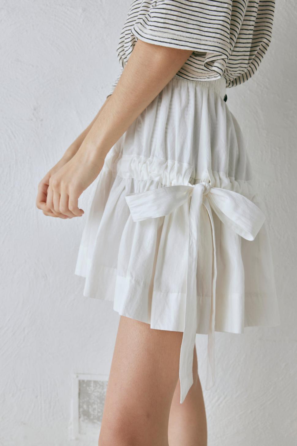VRG GRL Skirts | Women Lily Mini Skirt White