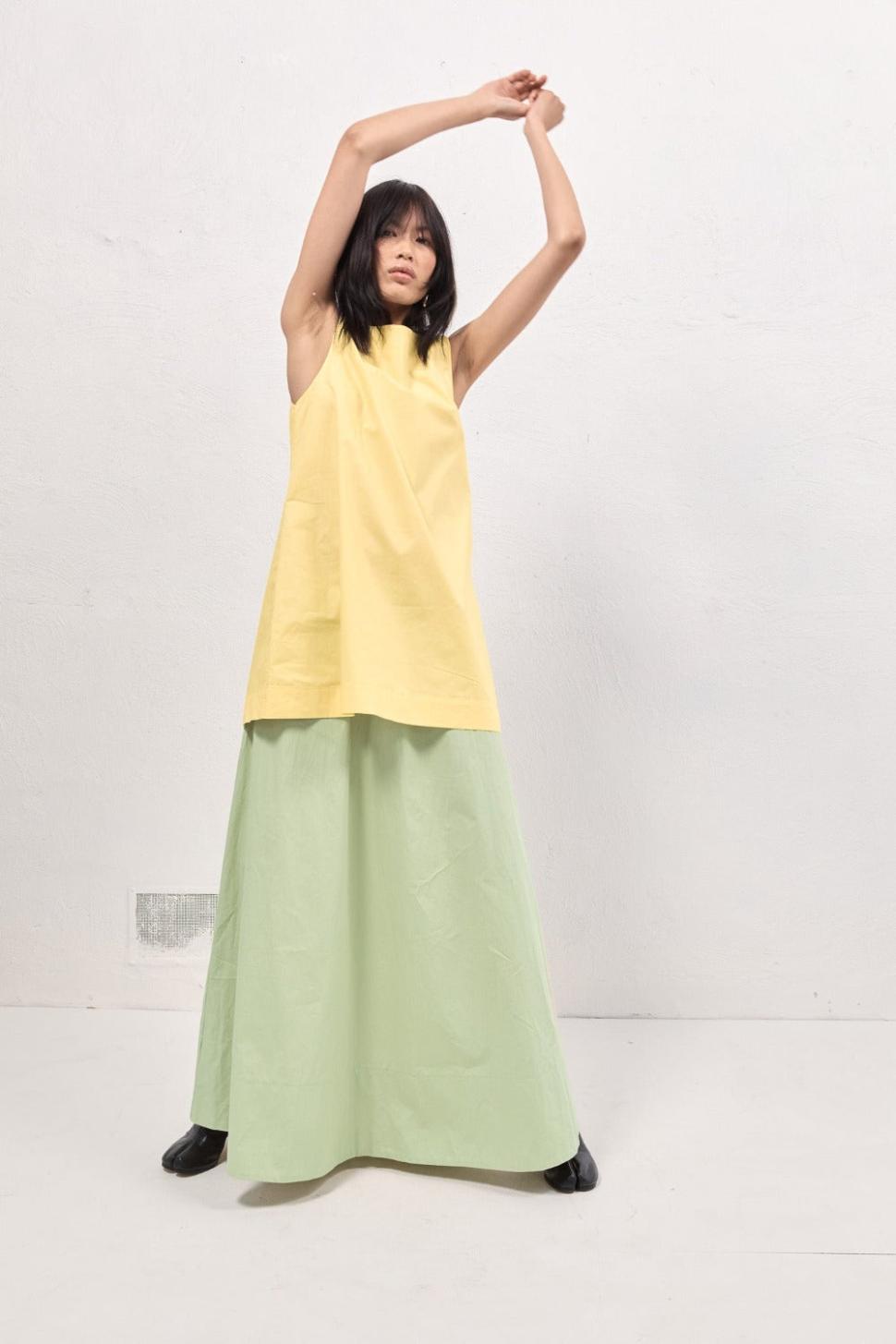 VRG GRL Skirts | Women Livia Maxi Skirt Mint