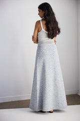 VRG GRL Skirts | Women Lya Knit Maxi Skirt Grey Marle