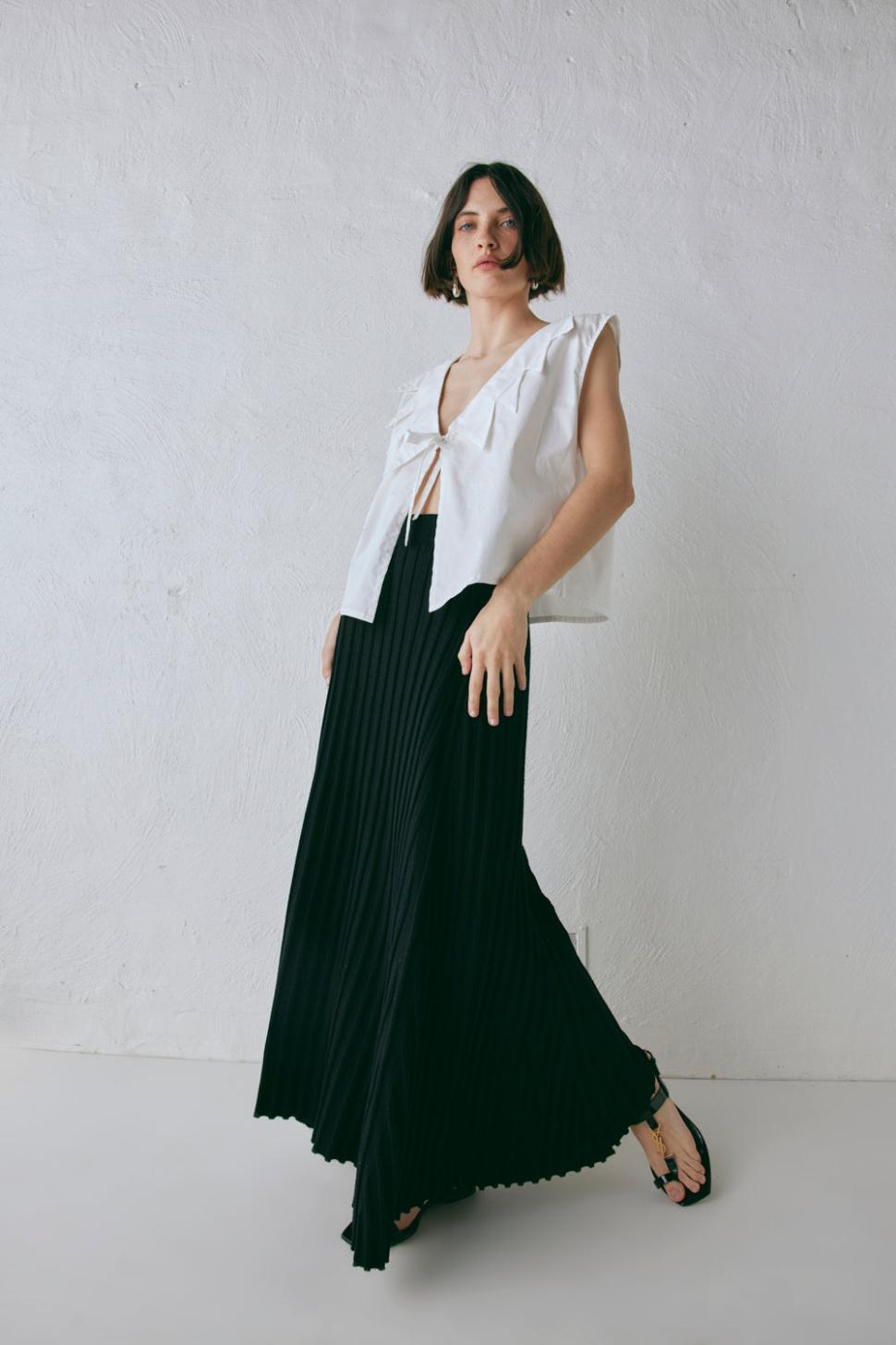 VRG GRL Skirts | Women Malou Knit Maxi Skirt Black