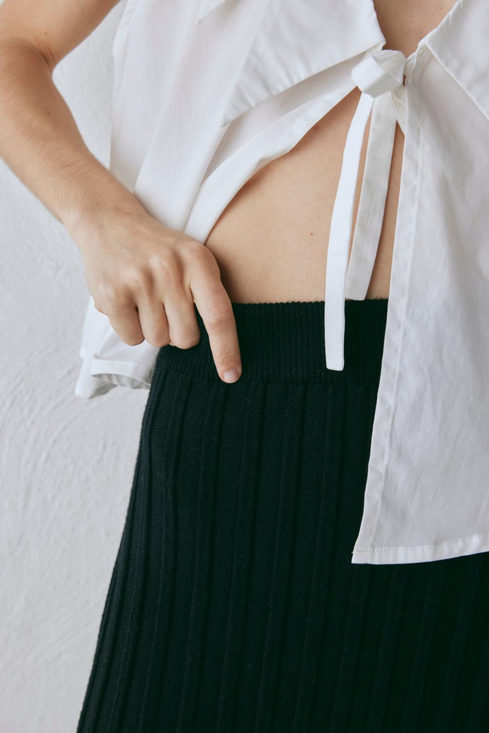 VRG GRL Skirts | Women Malou Knit Maxi Skirt Black