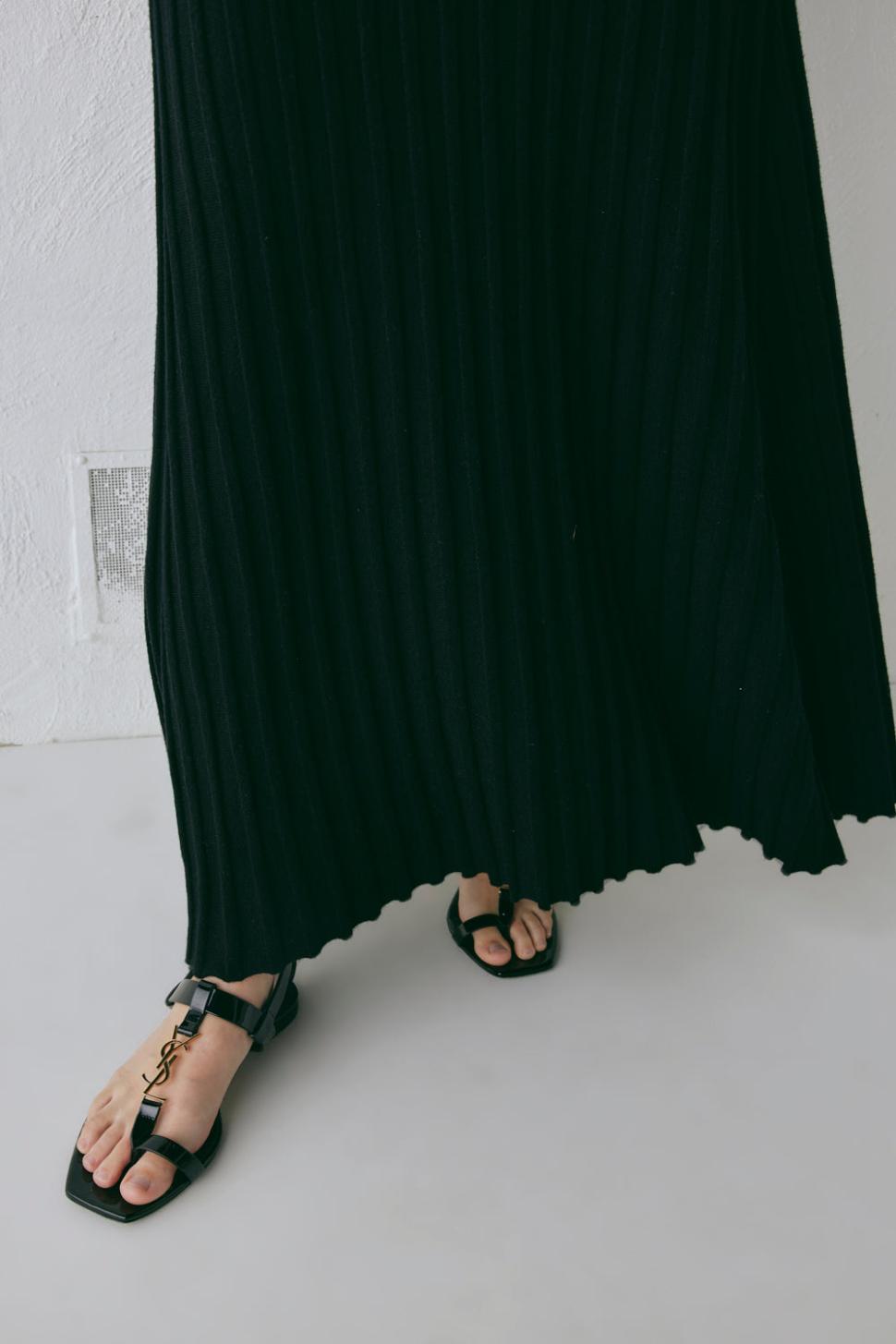 VRG GRL Skirts | Women Malou Knit Maxi Skirt Black