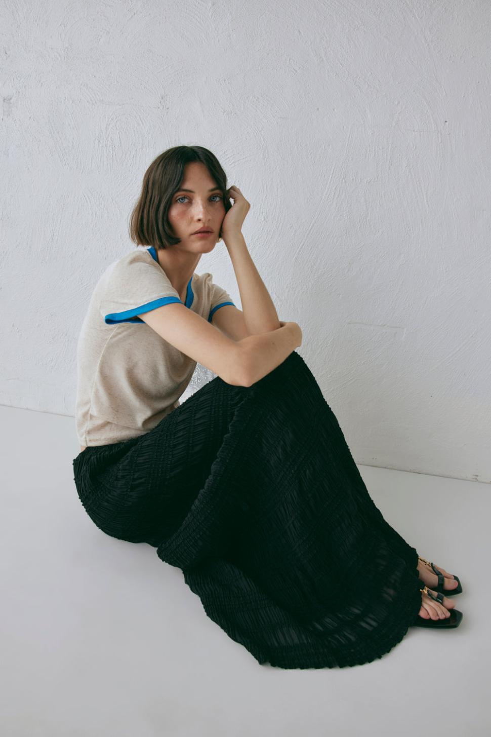 VRG GRL Skirts | Women Mia Midi Skirt Black