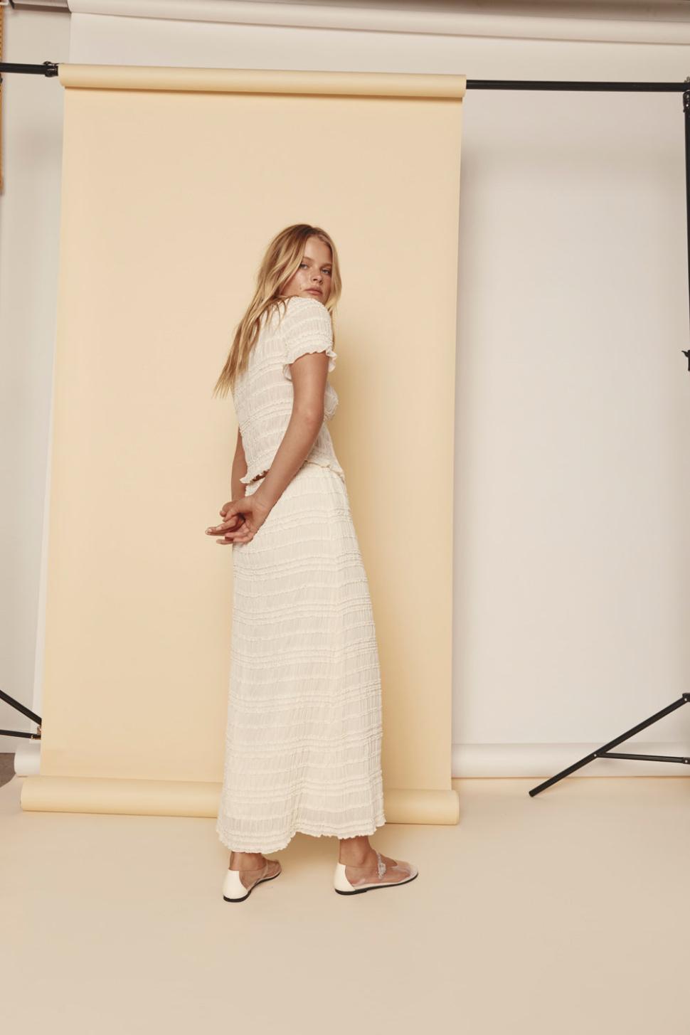 VRG GRL Skirts | Women Mia Midi Skirt Cream