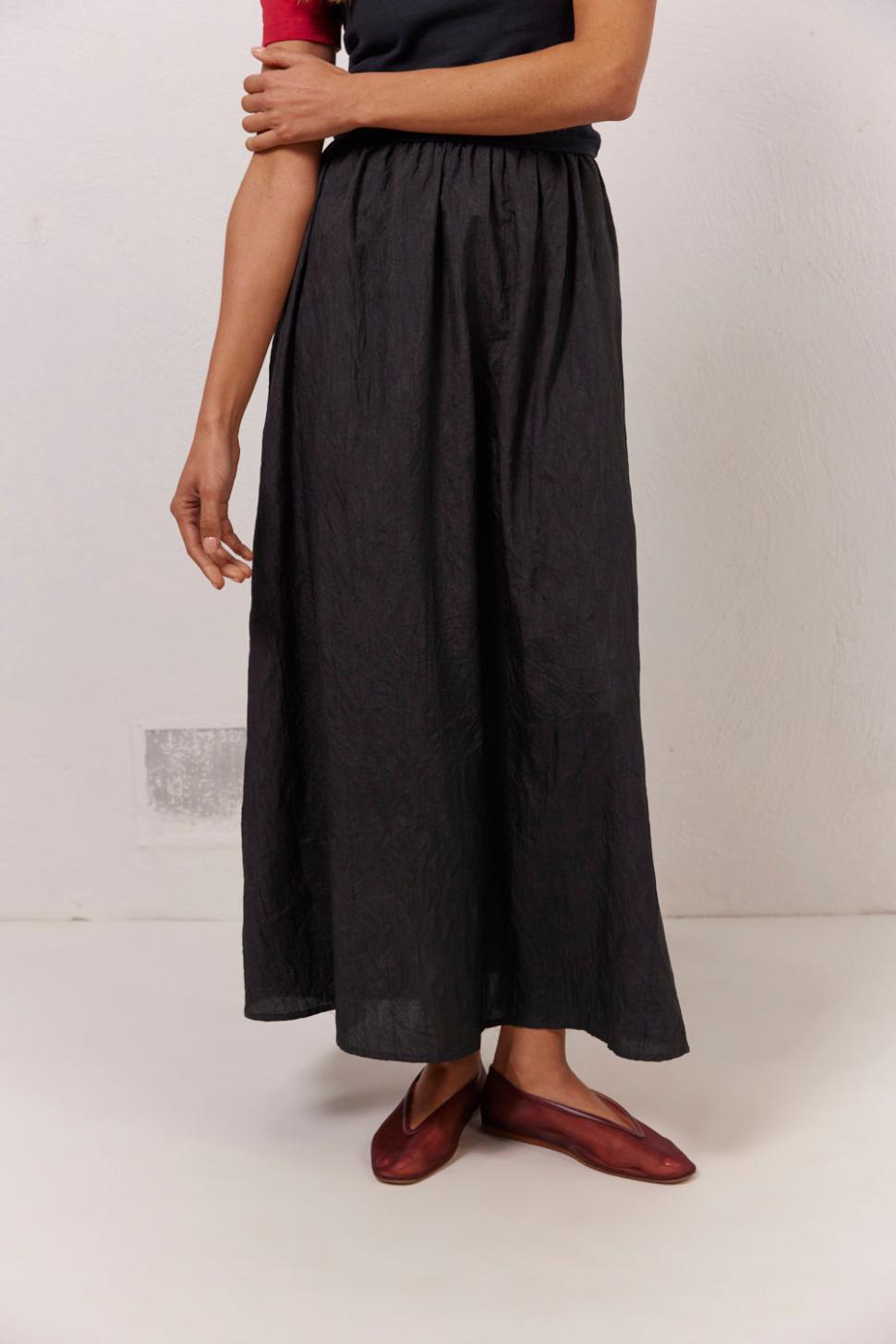 VRG GRL Skirts | Women Solara Midi Skirt Black