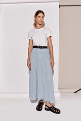 VRG GRL Skirts | Women Solara Midi Skirt Sky