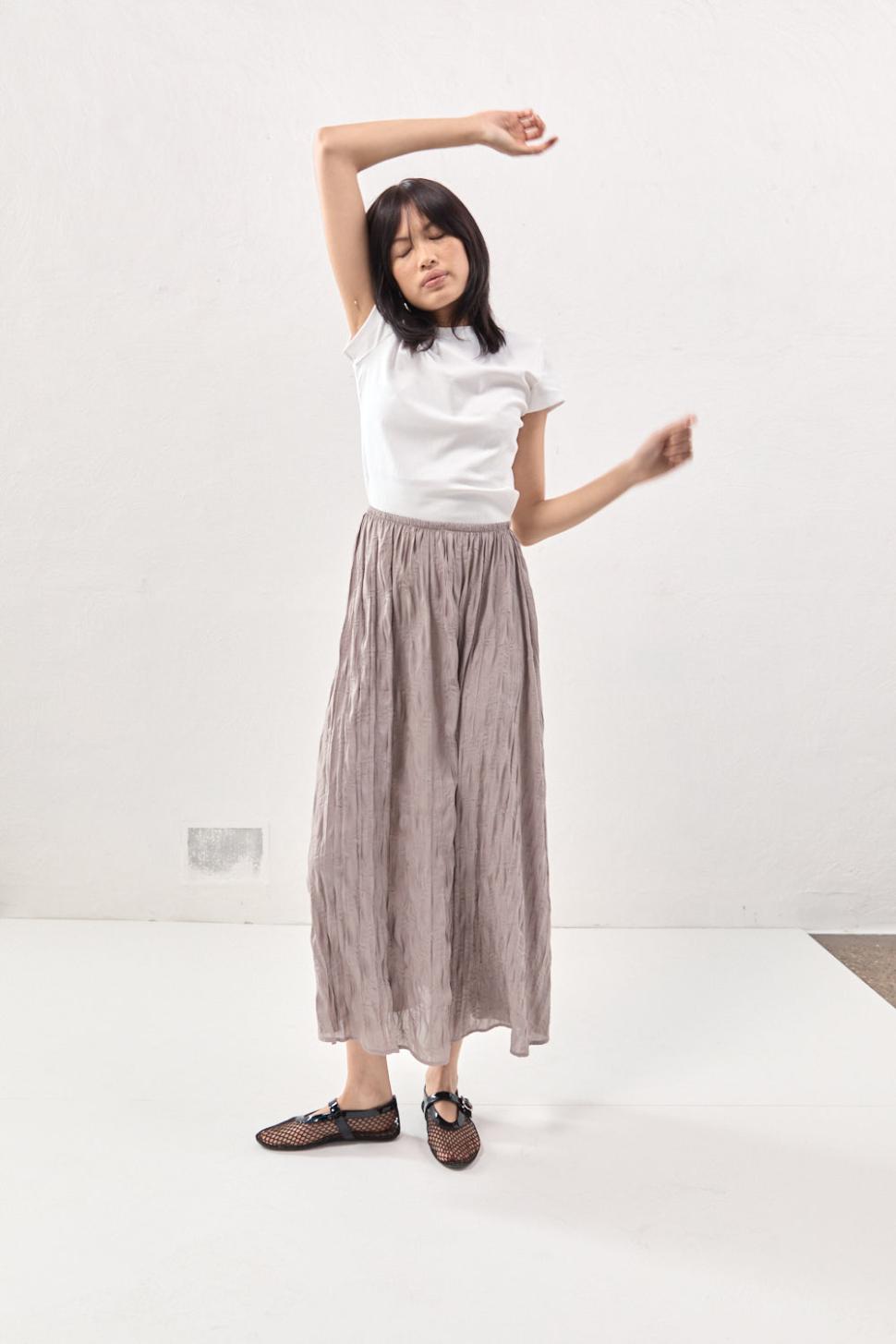 VRG GRL Skirts | Women Solara Midi Skirt Smoke