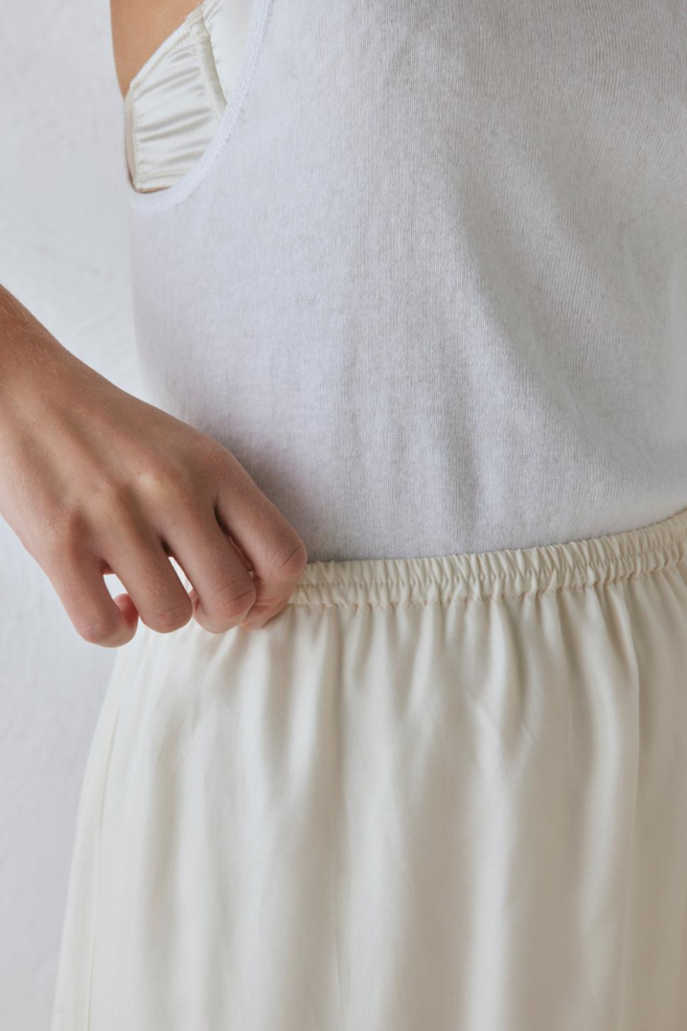 VRG GRL Skirts | Women Spritz Midi Skirt Cream