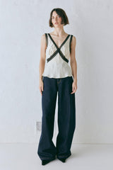 VRG GRL Sleeveless | Women Andi Top Cream